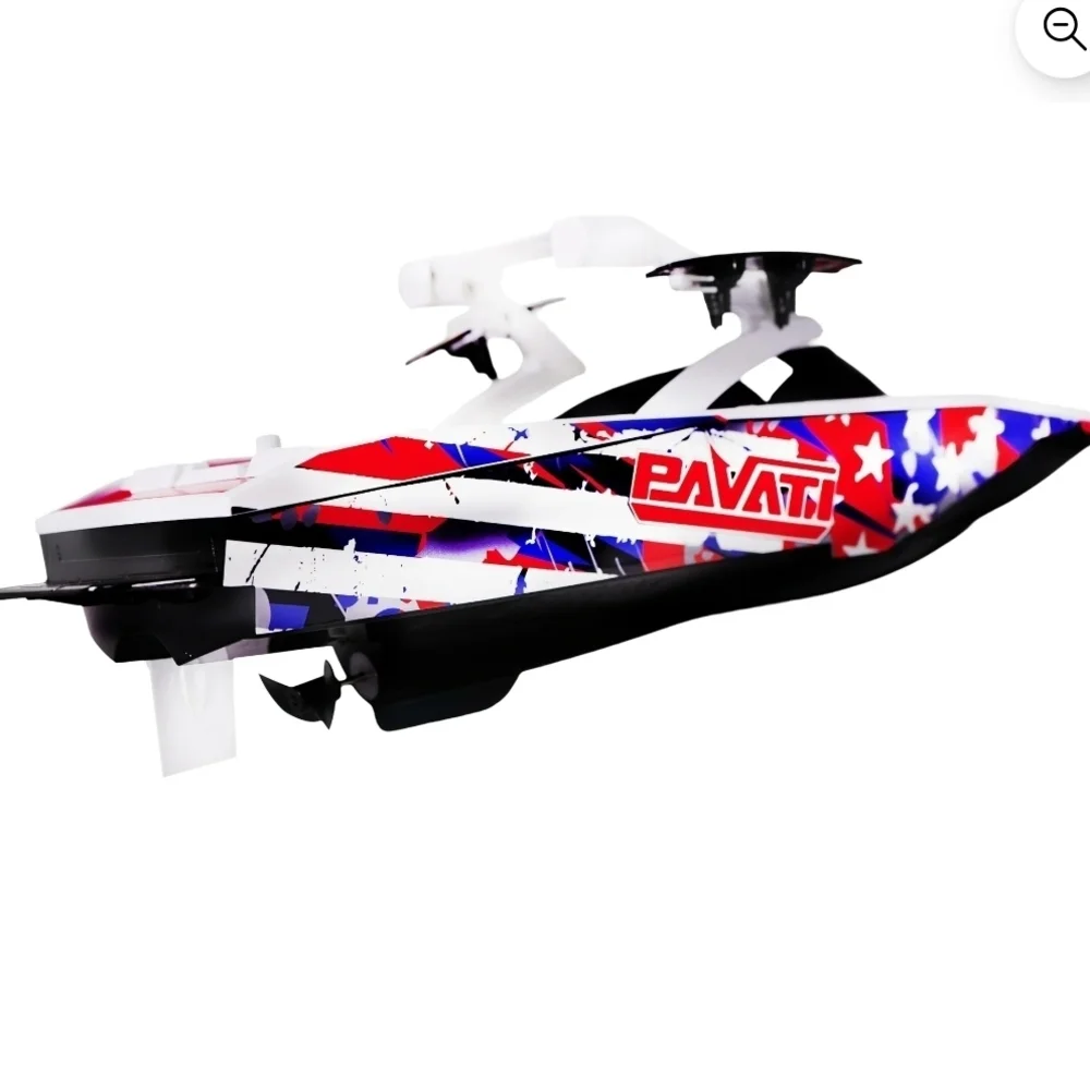 Hyper Toy Company Pavati 2.0 RC Boat, Stars & Stripes, 1:18 Scale with Remote - Picture 8 of 9
